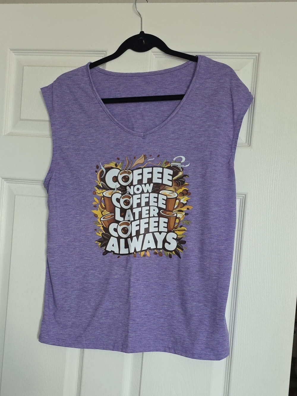 Women’s Purple Coffee Graphic Tee